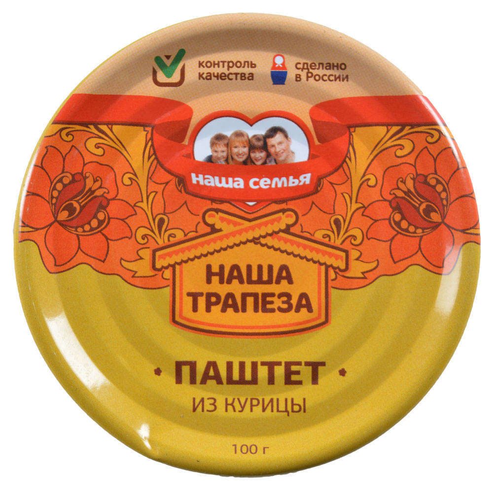 Паштет Наша Трапеза из курицы 100 г