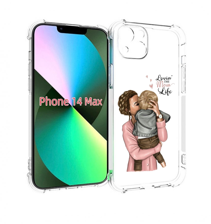 

Чехол MyPads Любовь-мамы детский для iPhone 14 Plus (6.7), Прозрачный, Tocco