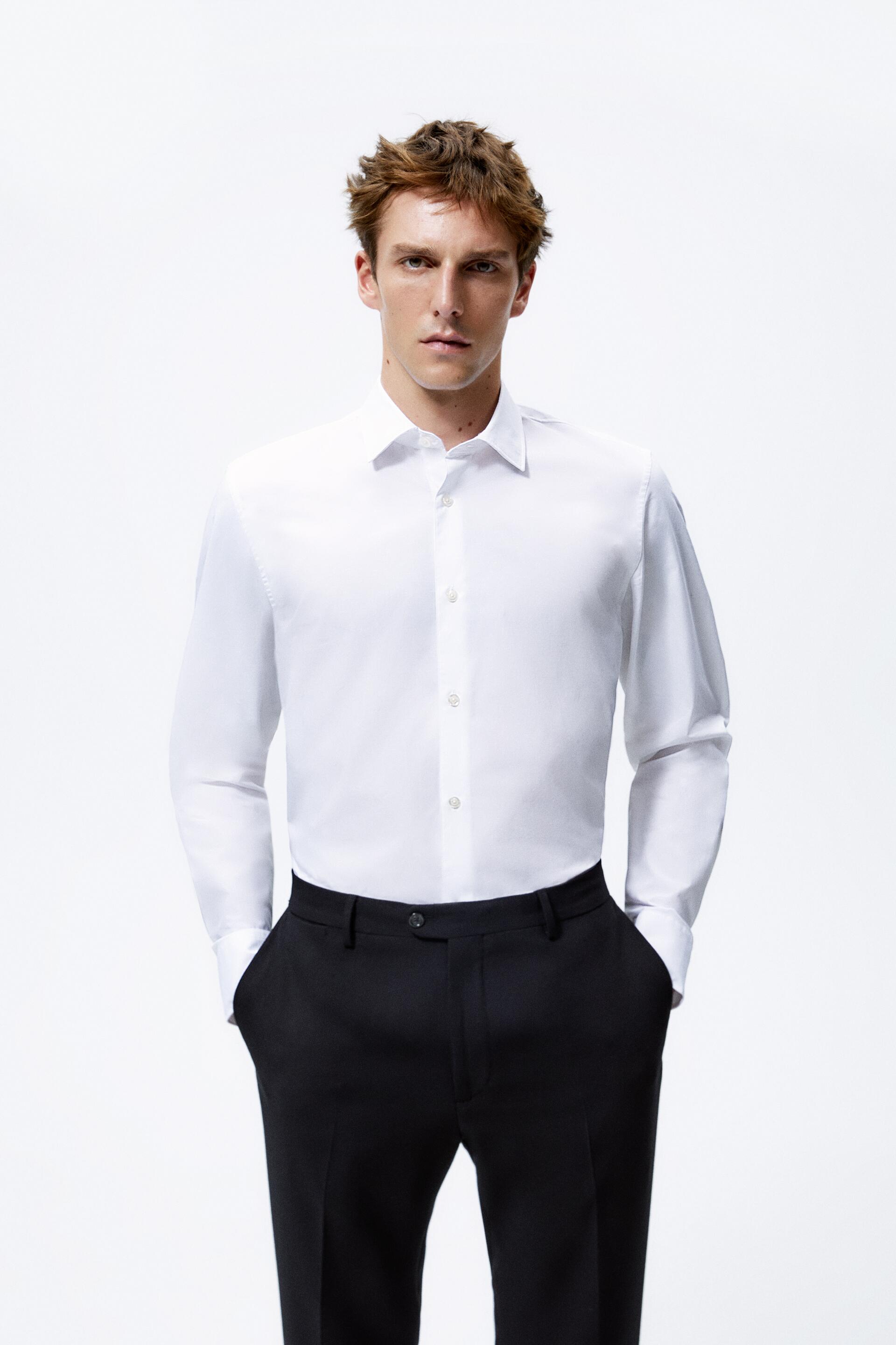 

Рубашка мужская ZARA 05592261 белая S (доставка из-за рубежа), 05592261