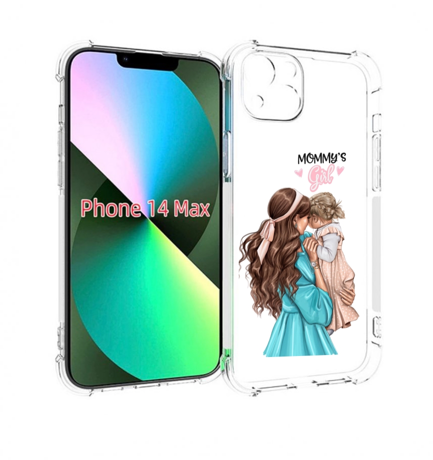 

Чехол MyPads Мама-девочки женский для iPhone 14 Plus (6.7), Прозрачный, Tocco
