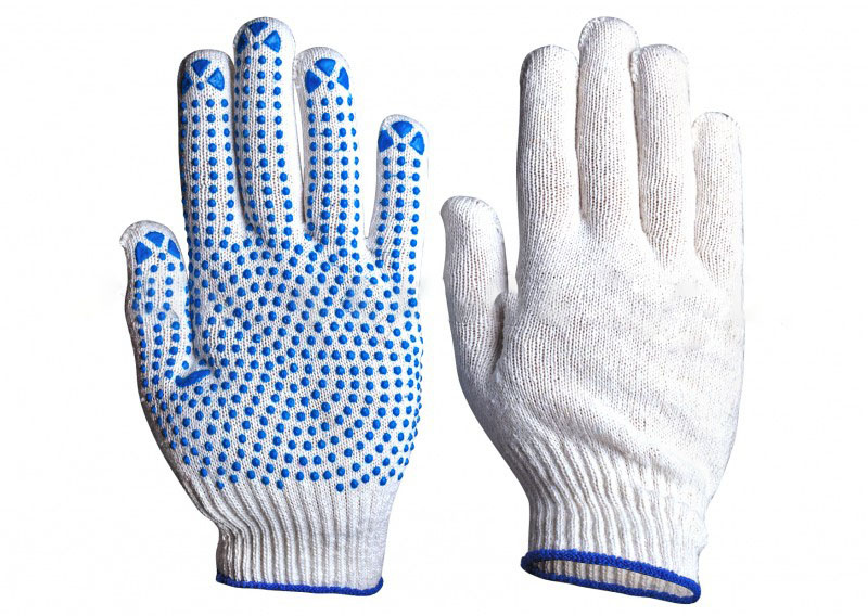 Перчатки вязаные ProTent с ПВХ покрытием 100 пар, класс 10, вес 44 гр, размер 22 вязаные перчатки рос