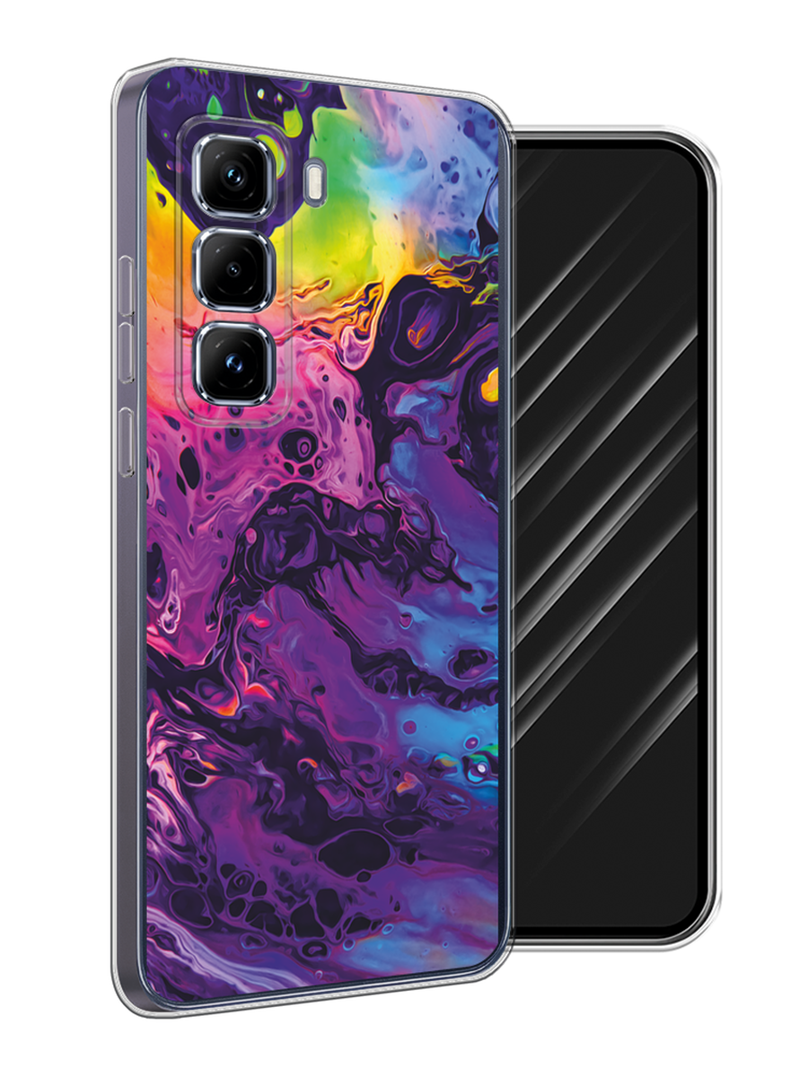 

Чехол Awog на Infinix Hot 50 Pro Plus "ACID fluid", Бордовый, 3107050-1