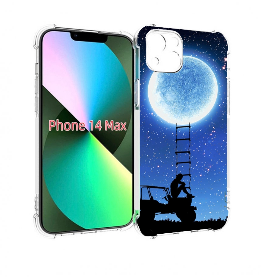 

Чехол MyPads Машина-на-лун для iPhone 14 Plus (6.7), Прозрачный, Tocco