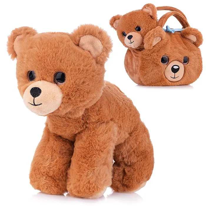 фото Мягкая игрушка m0762 "медвежонок" в сумке мишуткин