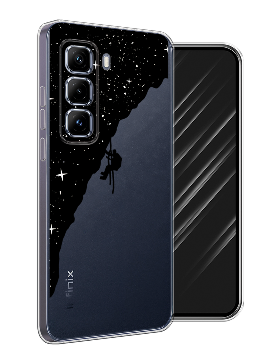 

Чехол Awog на Infinix Hot 50 Pro Plus "Скалолаз в космосе", Черный;белый;бежевый, 3107050-1