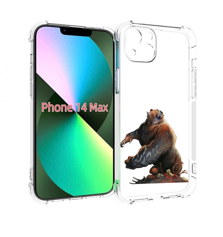 

Чехол MyPads Медведь-жестокий для iPhone 14 Plus (6.7), Прозрачный, Tocco