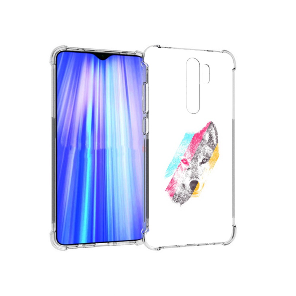 

Чехол MyPads Tocco для Xiaomi Redmi Note 8 Pro волк градиент (PT135544.276.268), Прозрачный, Tocco