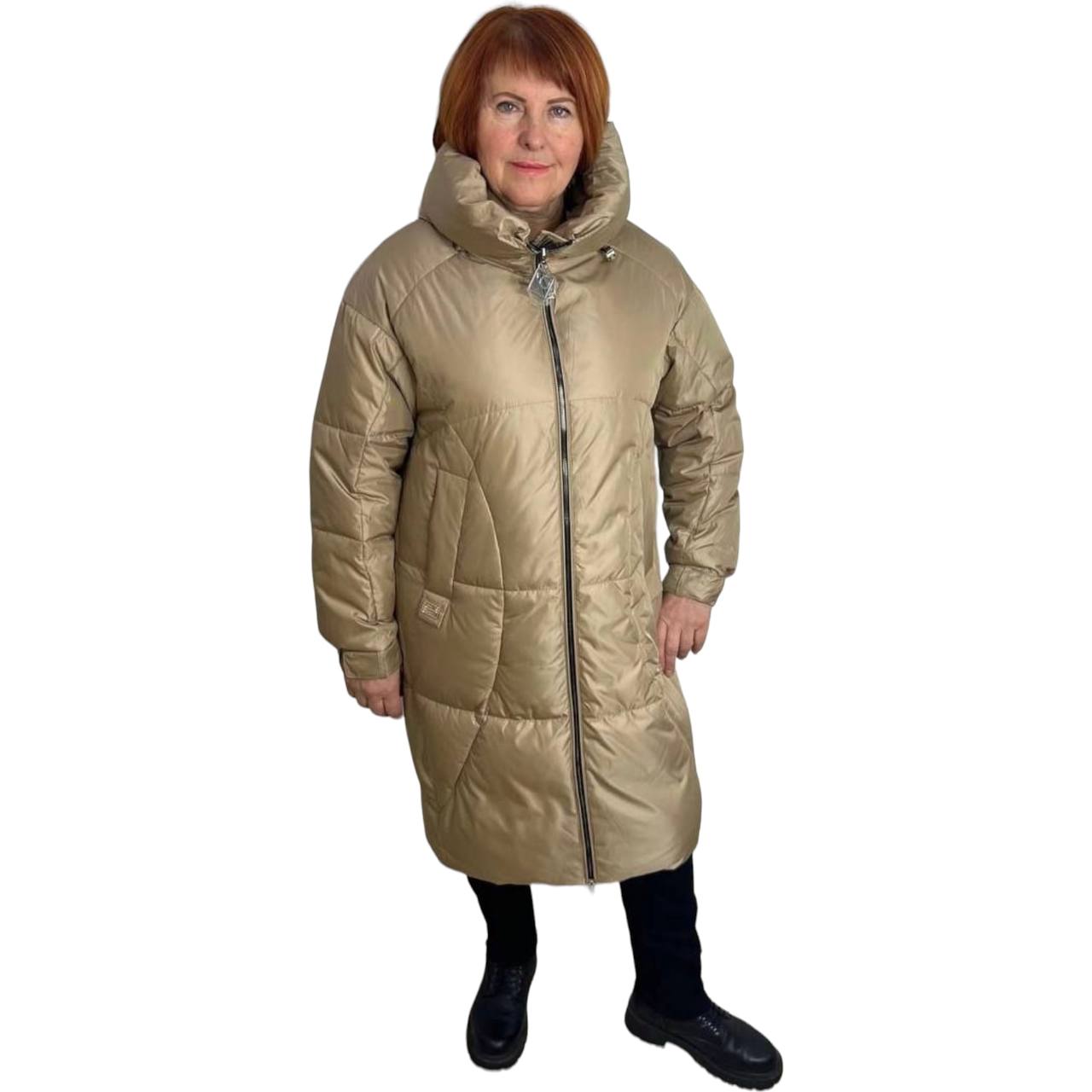 Пальто женское Snowbir 118 бежевое 52-54 RU