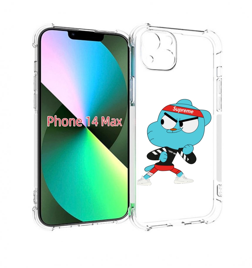 

Чехол MyPads Модный-Гамбол для iPhone 14 Plus (6.7), Прозрачный, Tocco