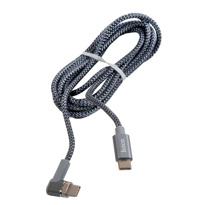 

Кабель Type-C Hoco U40C magnetic для Type-C, 4.0 A, длина 1.8 м, серый