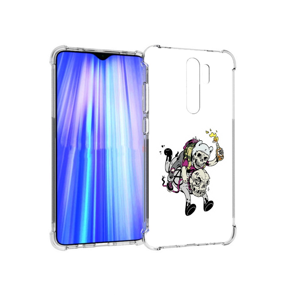 

Чехол MyPads Tocco для Xiaomi Redmi Note 8 Pro время приключений скелеты, Прозрачный, Tocco