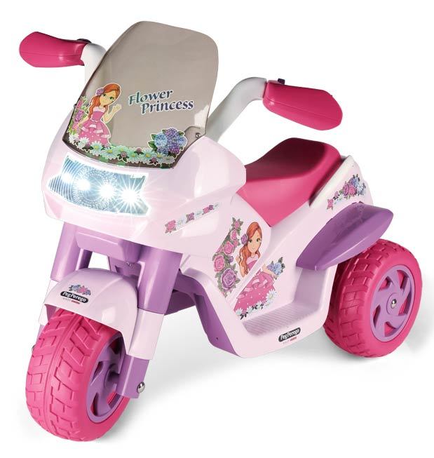 Купить IGED0923, Детский электромотоцикл для девочек Peg-Perego Flower Princess,