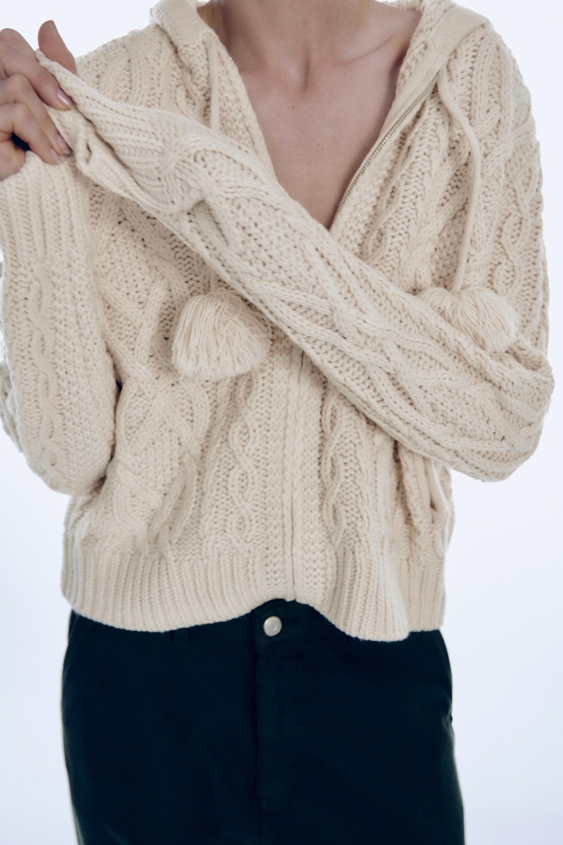 

Кардиган женский ZARA 05755130 белый S (доставка из-за рубежа), 05755130