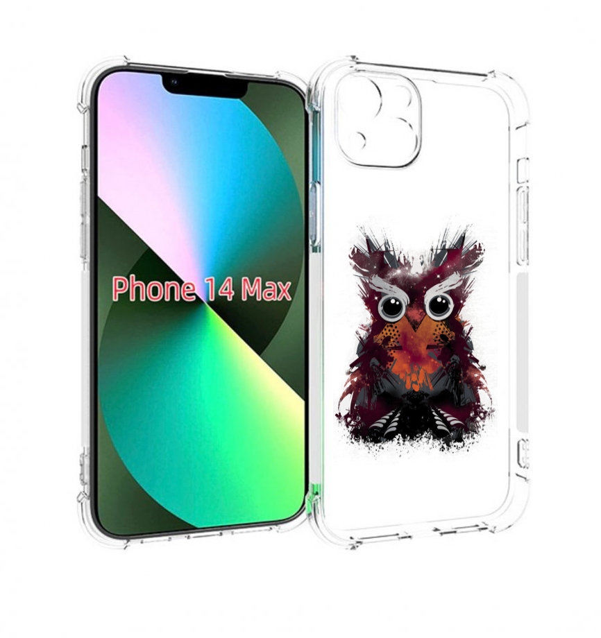 

Чехол MyPads Необычная сова для iPhone 14 Plus (6.7), Прозрачный, Tocco