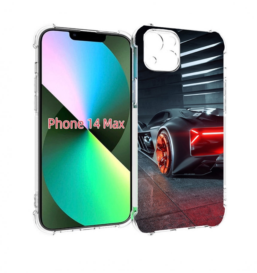 

Чехол MyPads Ночной-город мужской для iPhone 14 Plus (6.7), Прозрачный, Tocco