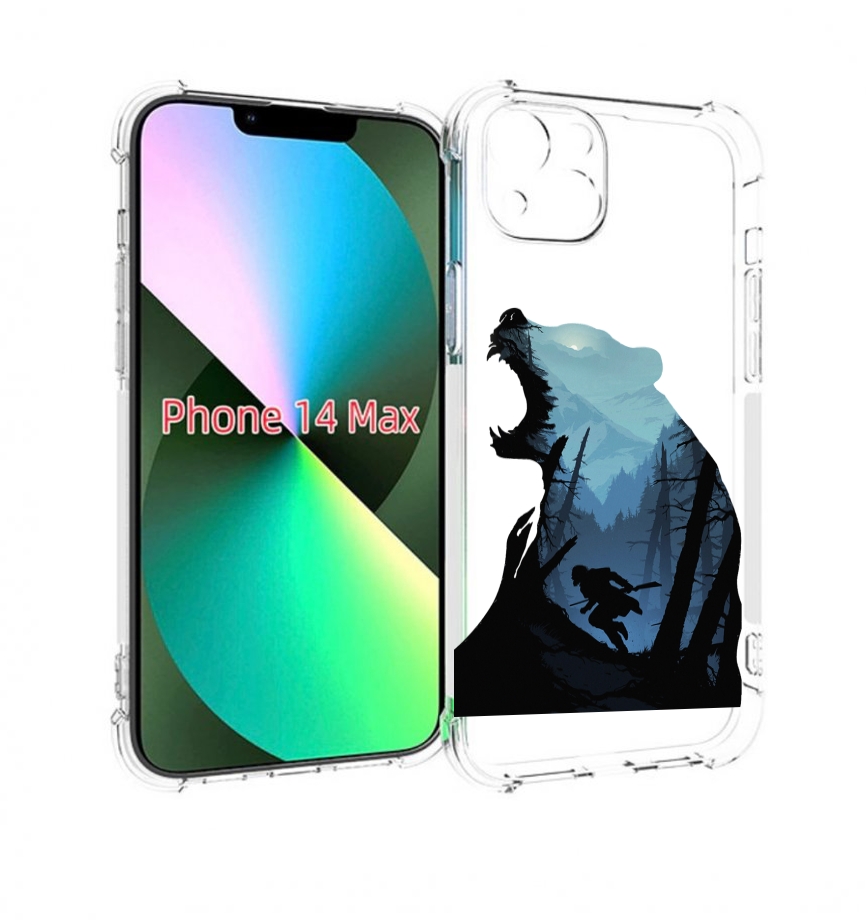 

Чехол MyPads Ночной-медведь для iPhone 14 Plus (6.7), Прозрачный, Tocco