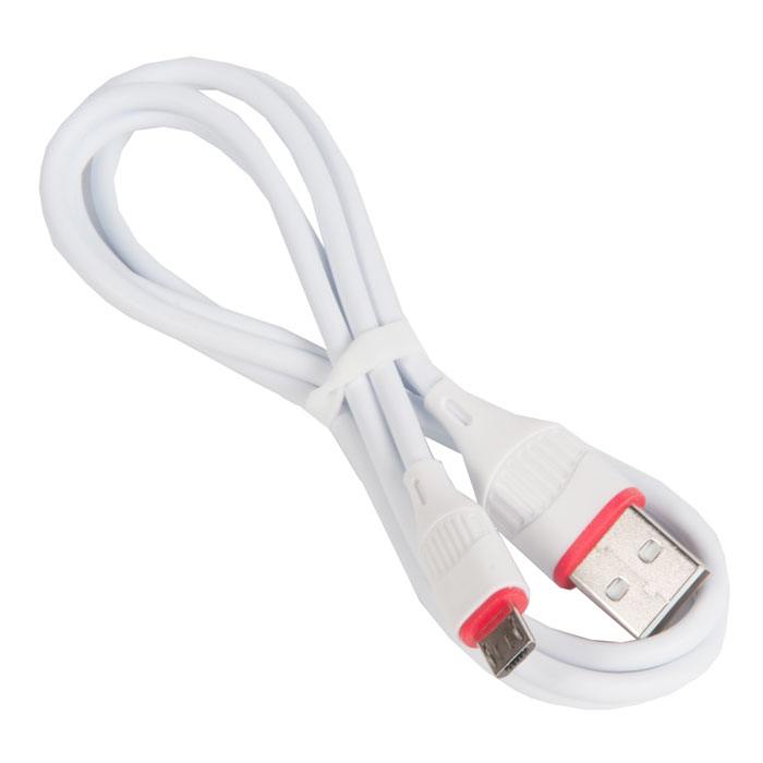Кабель USB BOROFONE BX17 для Micro USB, 2.4A, длина 1 м, белый