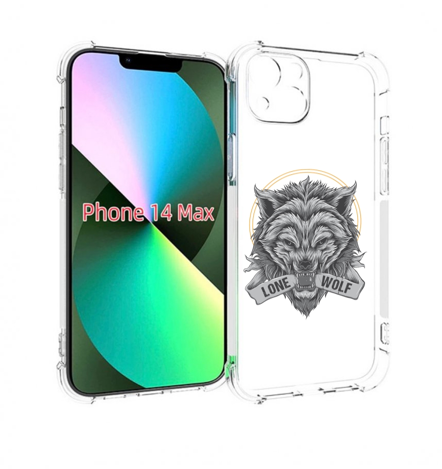 

Чехол MyPads Одинокий-волк мужской для iPhone 14 Plus (6.7), Прозрачный, Tocco