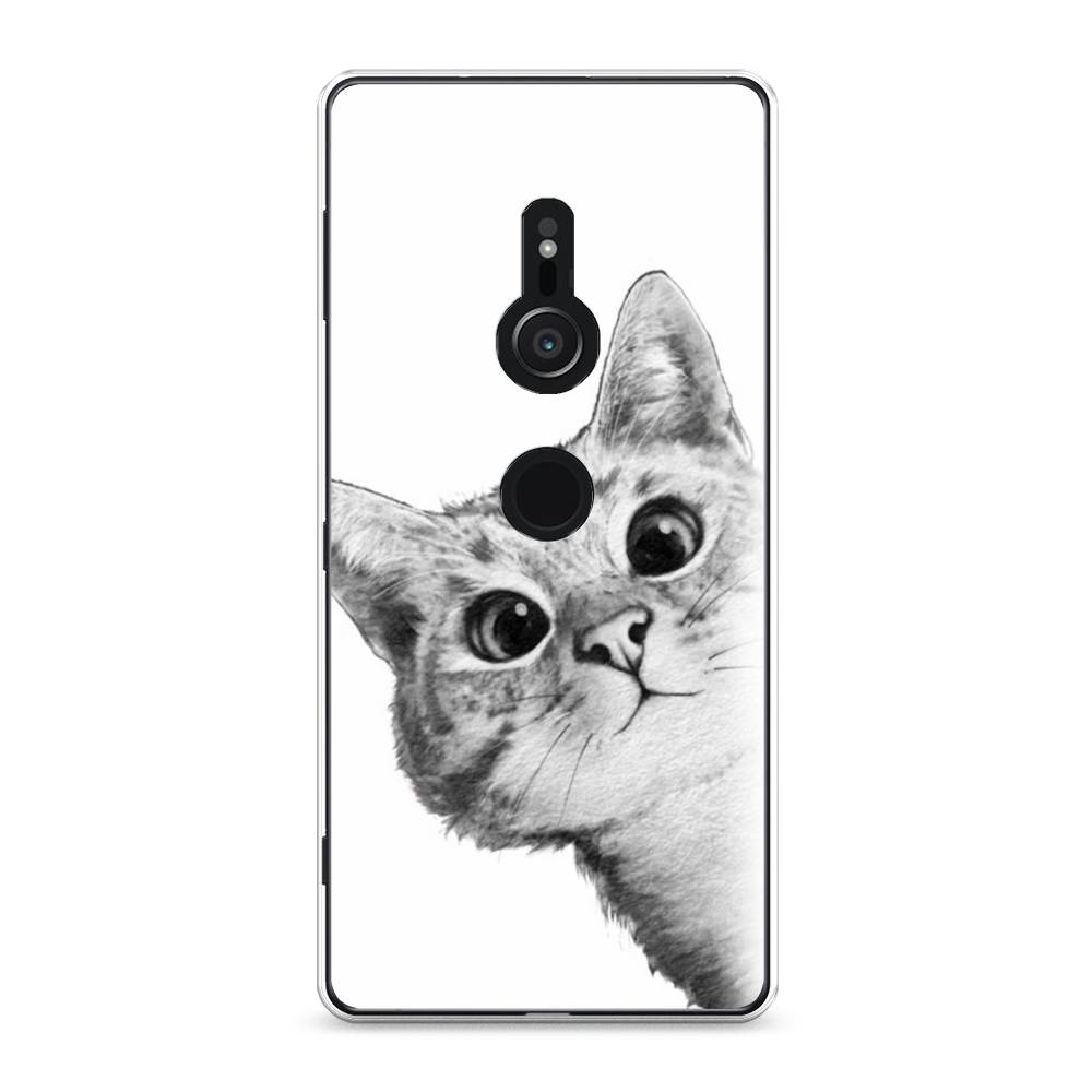 

Чехол Awog на Sony Xperia XZ2 "Кот рисунок черно-белый", Разноцветный, 52850-1