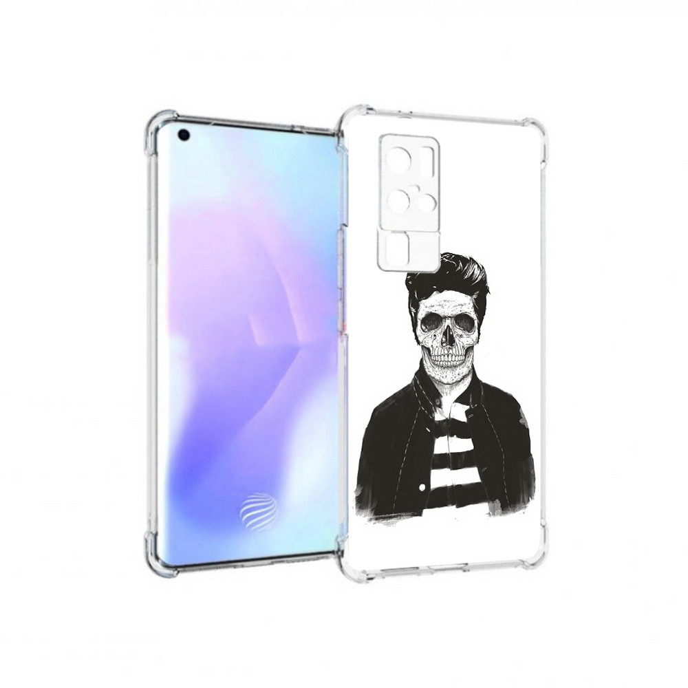 

Чехол MyPads Tocco для Vivo X50 Pro скелет (PT226970.404.604), Прозрачный, Tocco