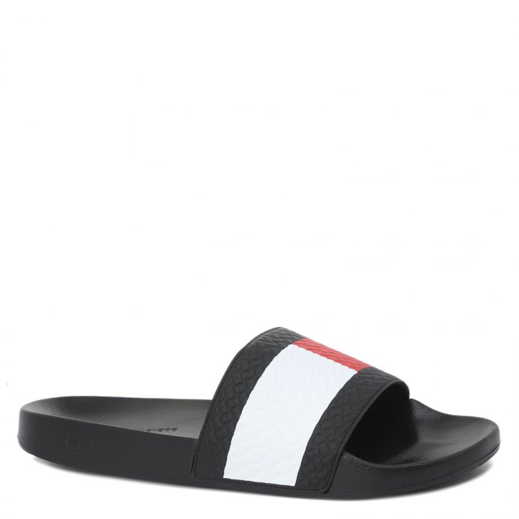 

Сланцы мужские Tommy Hilfiger FM0FM03643_2584348 черные 40 EU, FM0FM03643_2584348