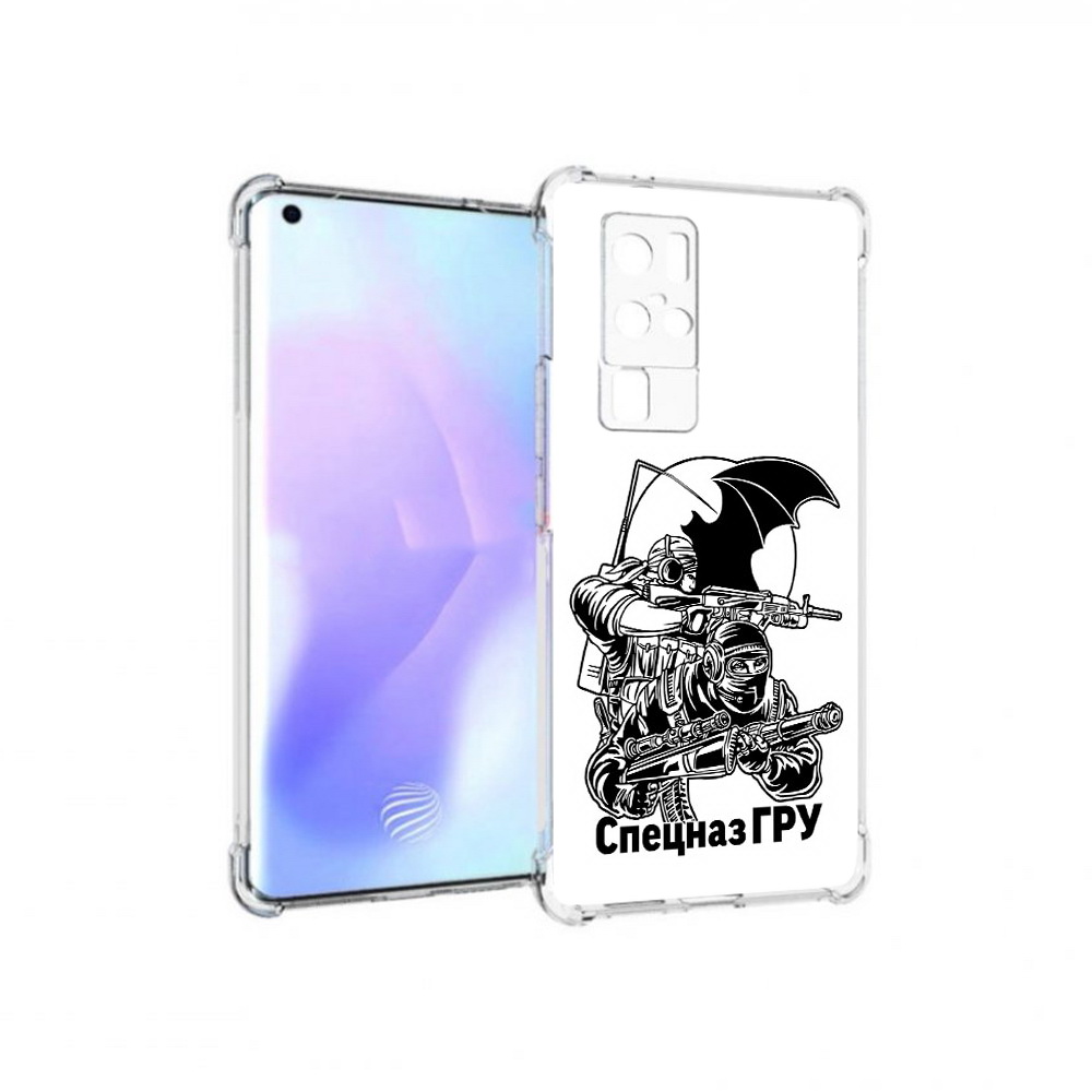 

Чехол MyPads Tocco для Vivo X50 Pro спецназ гру (PT226970.404.618), Прозрачный, Tocco
