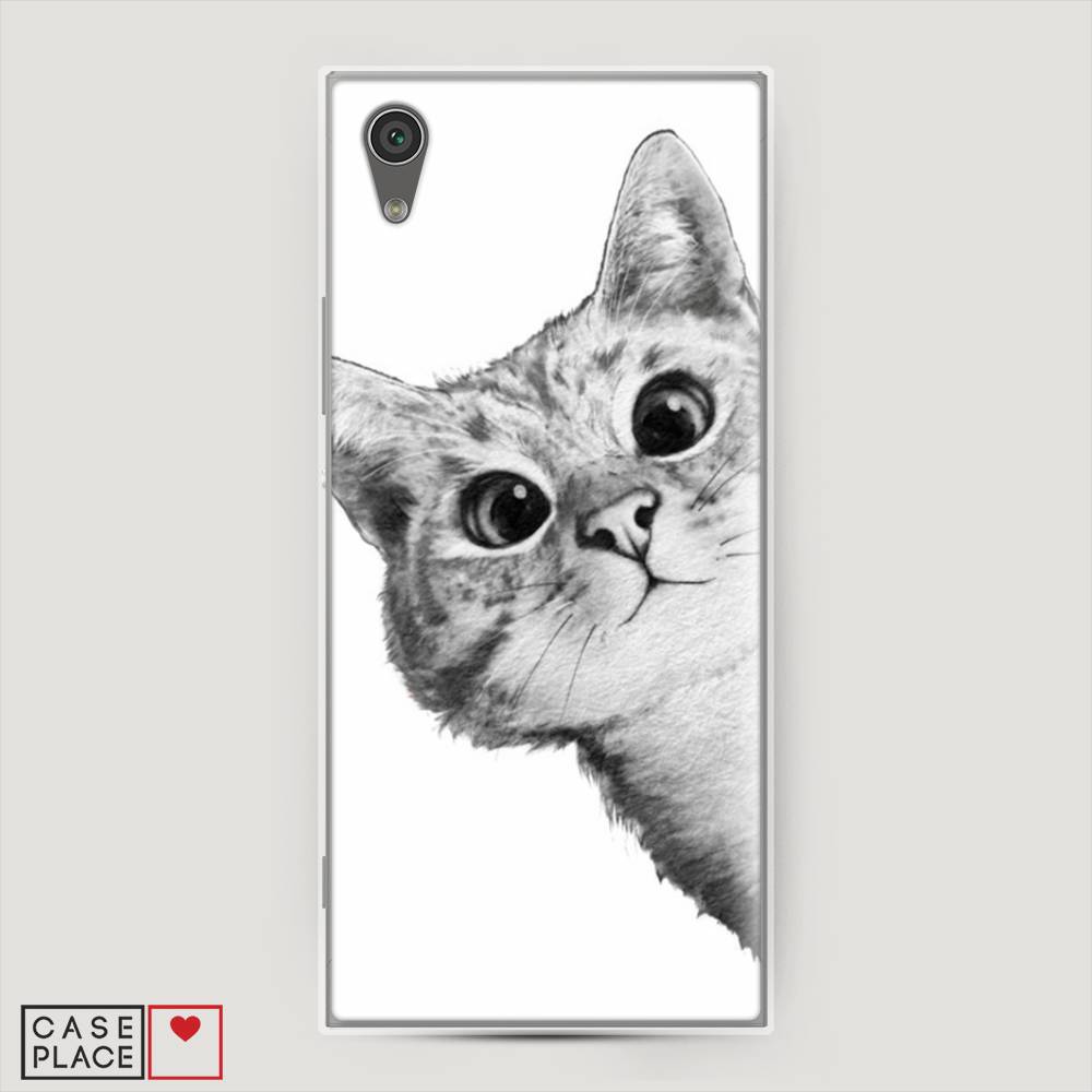

Чехол Awog на Sony Xperia L1 "Кот рисунок черно-белый", Разноцветный, 52550-1