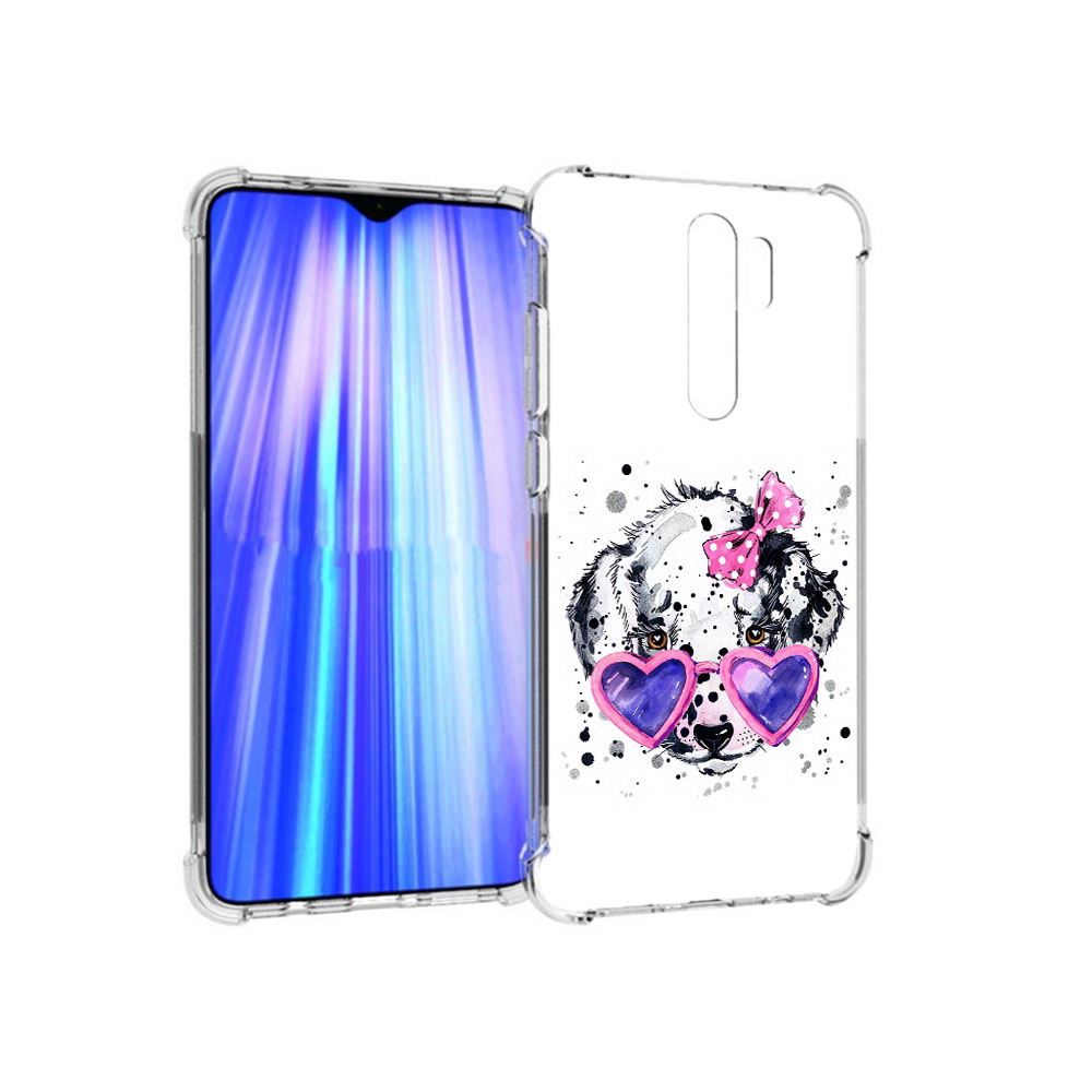 

Чехол MyPads Tocco для Xiaomi Redmi Note 8 Pro долматинец в очках (PT135544.276.337), Прозрачный, Tocco