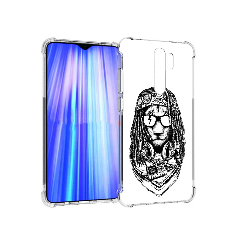 

Чехол MyPads Tocco для Xiaomi Redmi Note 8 Pro дреды льва (PT135544.276.338), Прозрачный, Tocco