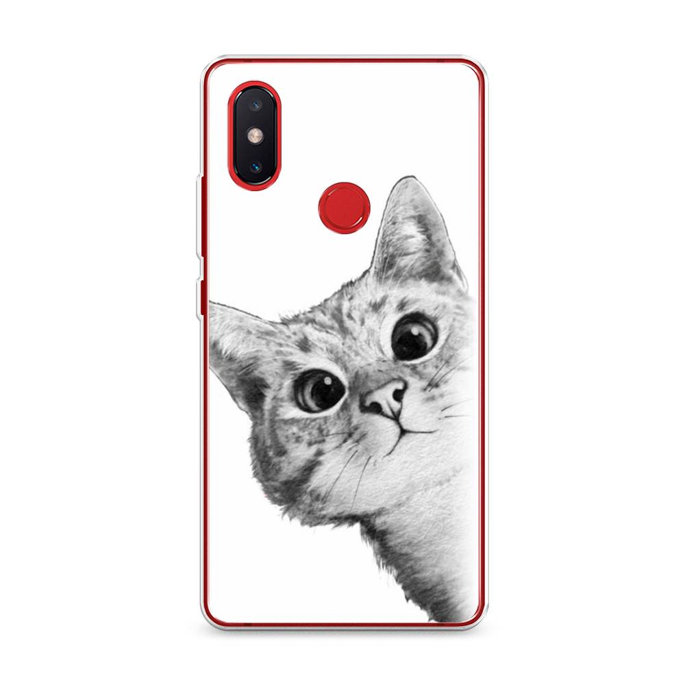 

Чехол Awog на Xiaomi Mi 8 SE "Кот рисунок черно-белый", Разноцветный, 33750-1