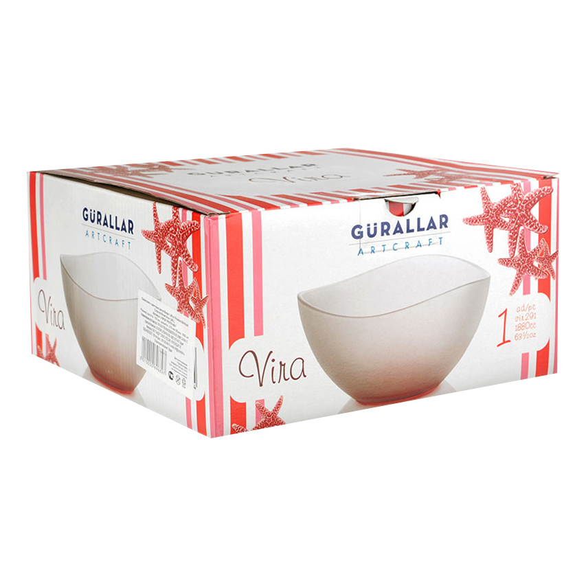 

Салатник Gurallar Art Craft Vira стекло 21 см