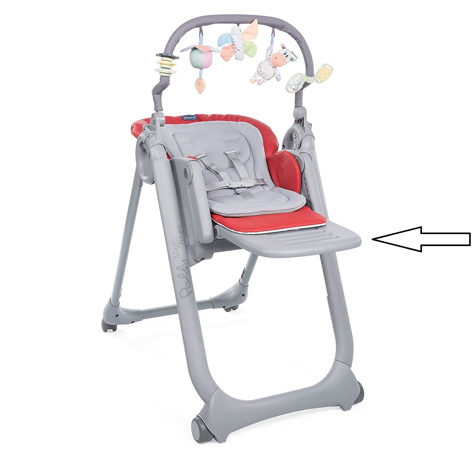 

Подножка для ног Chicco к стульчику Polly Magic Relax, 28794320300