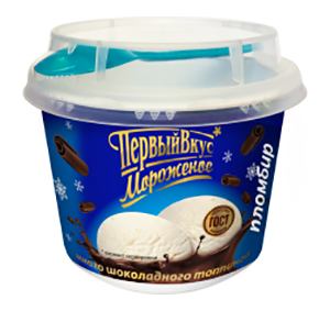 

Мороженое пломбир ПервыйВкус с шоколадным топингом 150 г