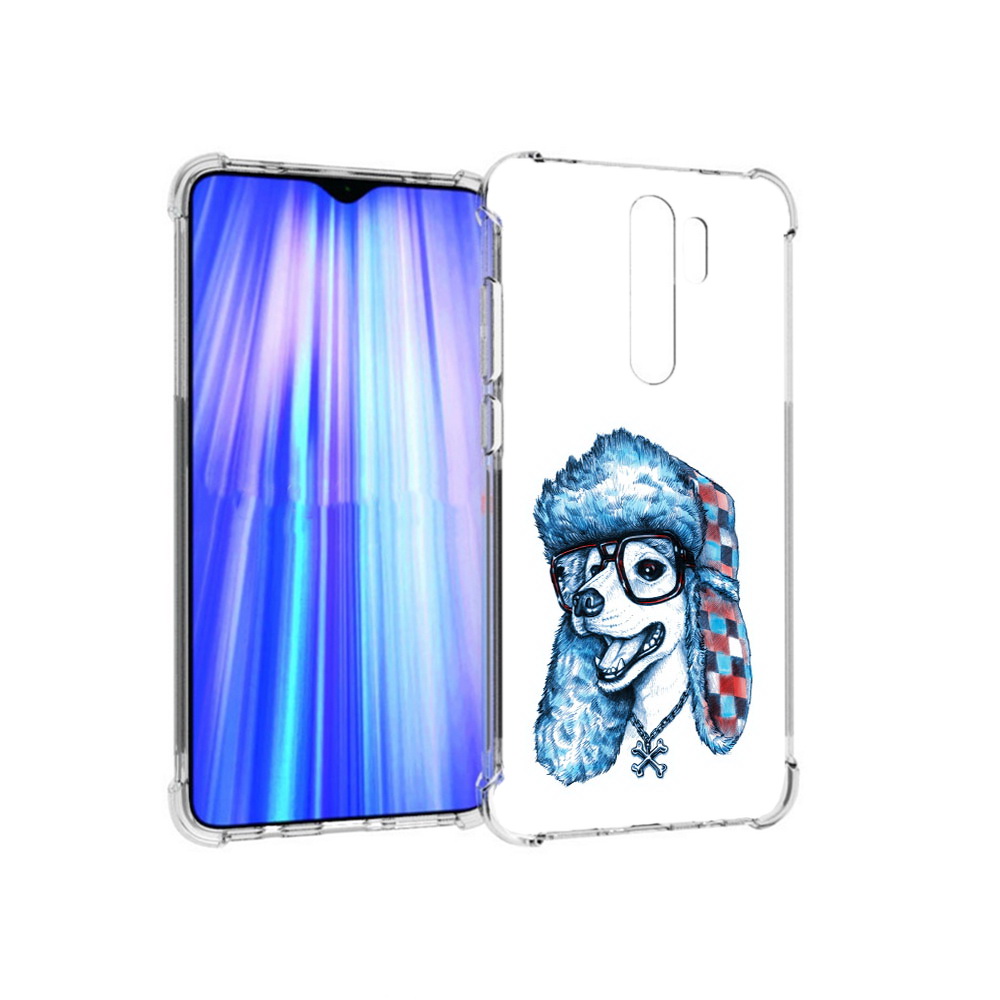 

Чехол MyPads Tocco для Xiaomi Redmi Note 8 Pro зимний пес (PT135544.276.362), Прозрачный, Tocco