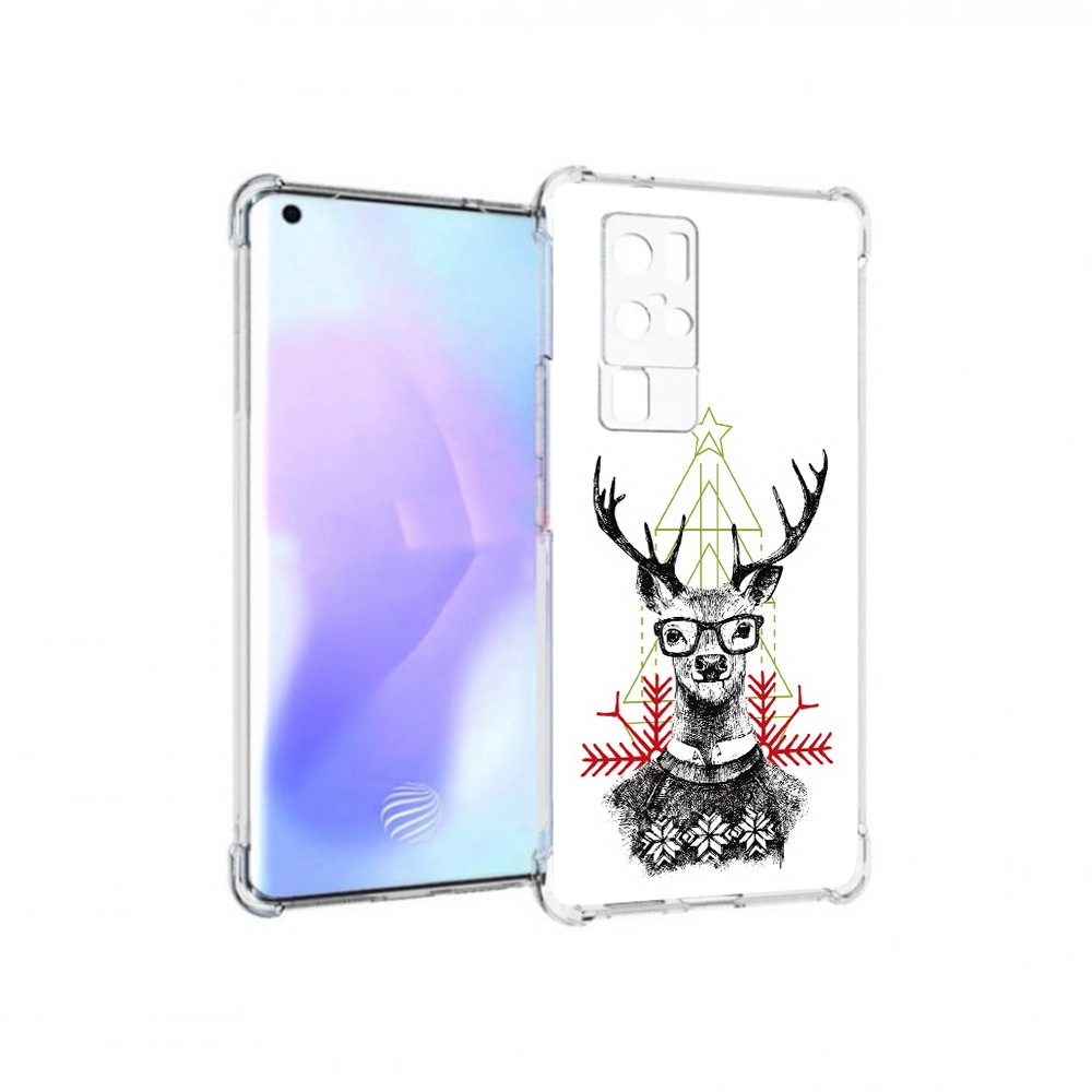 

Чехол MyPads Tocco для Vivo X50 Pro умный олень (PT226970.404.652), Прозрачный, Tocco