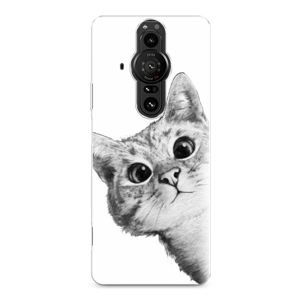 

Чехол Awog на Sony Xperia Pro-I "Кот рисунок черно-белый", Разноцветный, 55050-1