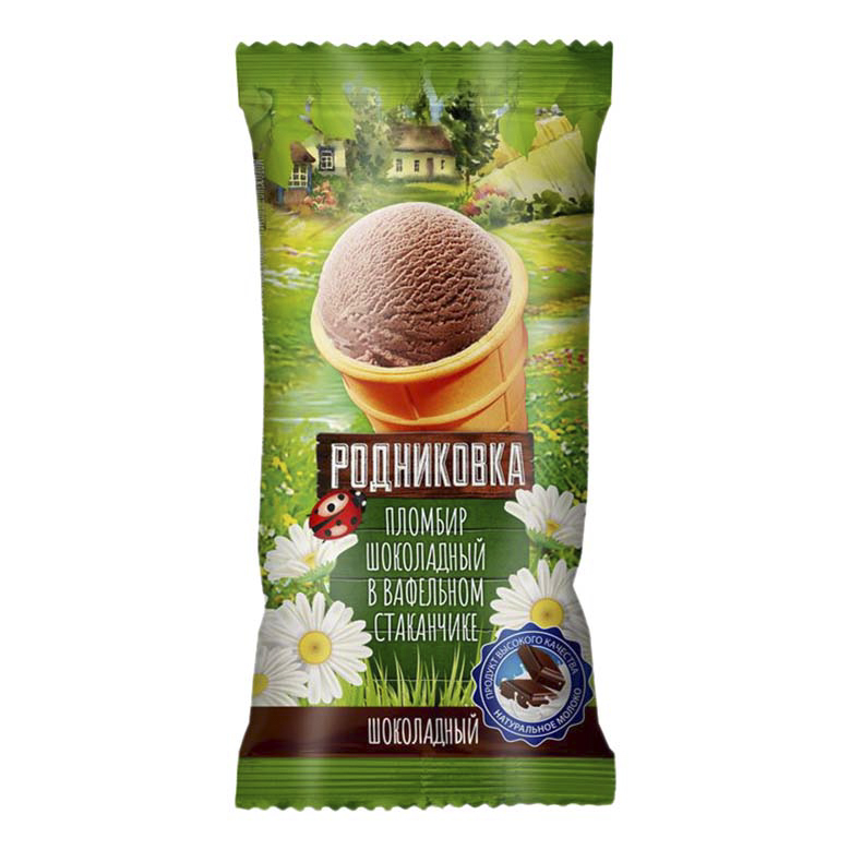 

Мороженое пломбир Родниковка Шоколадный 100 г