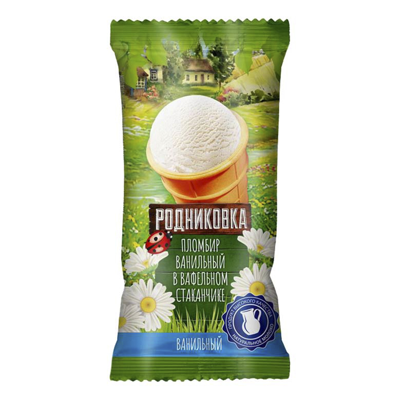 

Мороженое пломбир Родниковка Ванильный 100 г