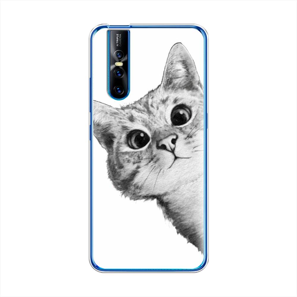 

Чехол Awog на Vivo V15 Pro "Кот рисунок черно-белый", Разноцветный, 261150-1