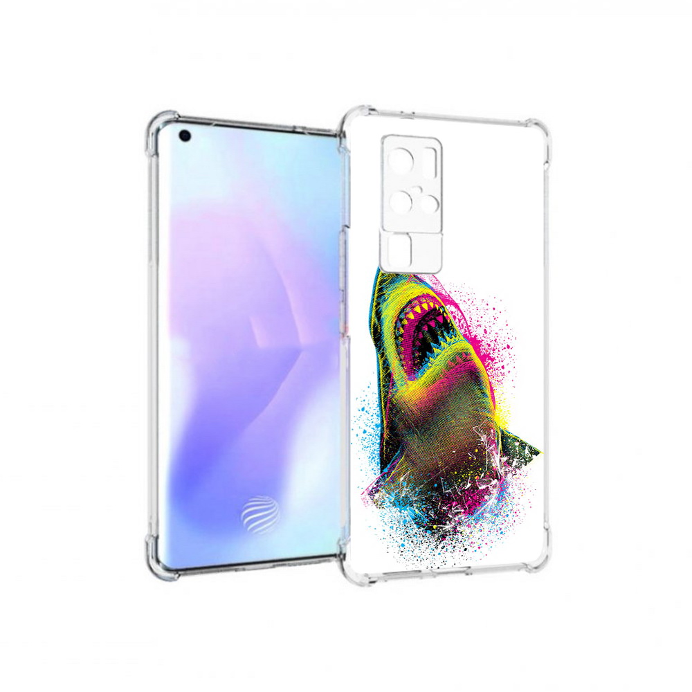 

Чехол MyPads Tocco для Vivo X50 Pro челюсти-2 (PT226970.404.674), Прозрачный, Tocco