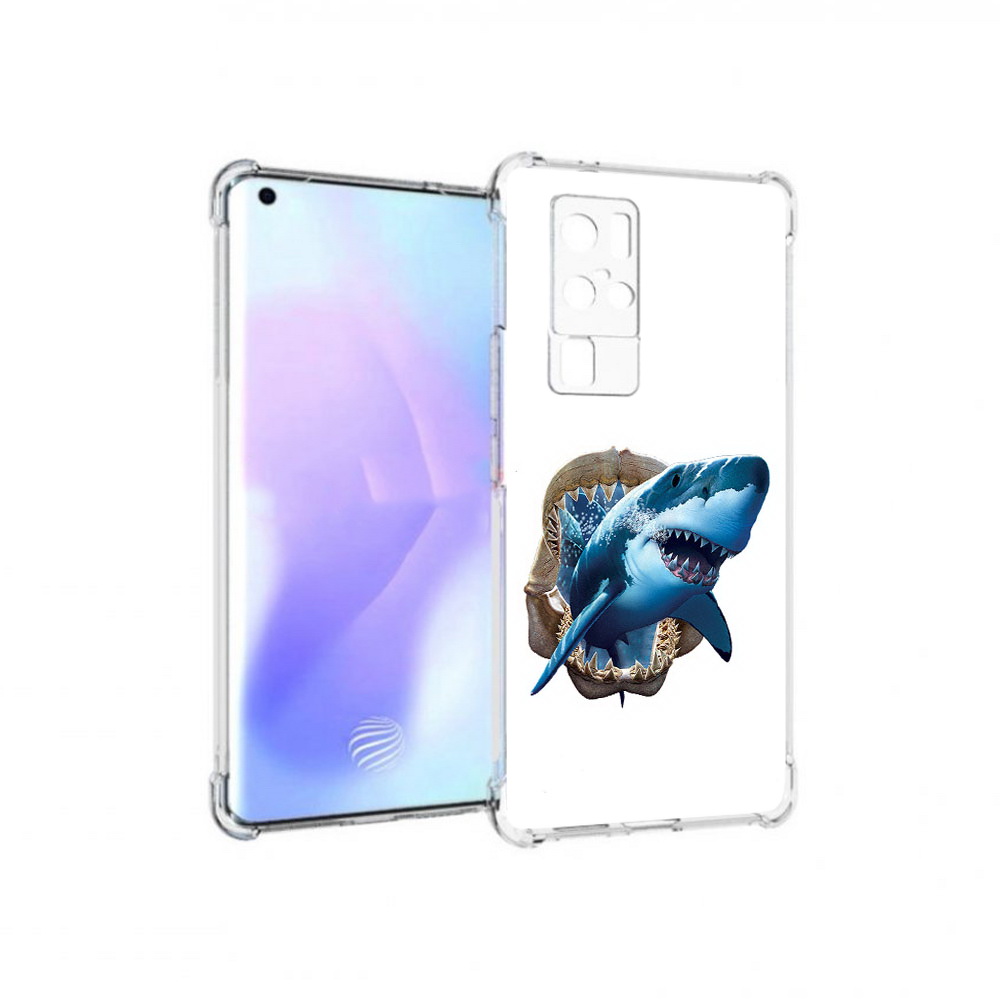 

Чехол MyPads Tocco для Vivo X50 Pro челюсти (PT226970.404.675), Прозрачный, Tocco