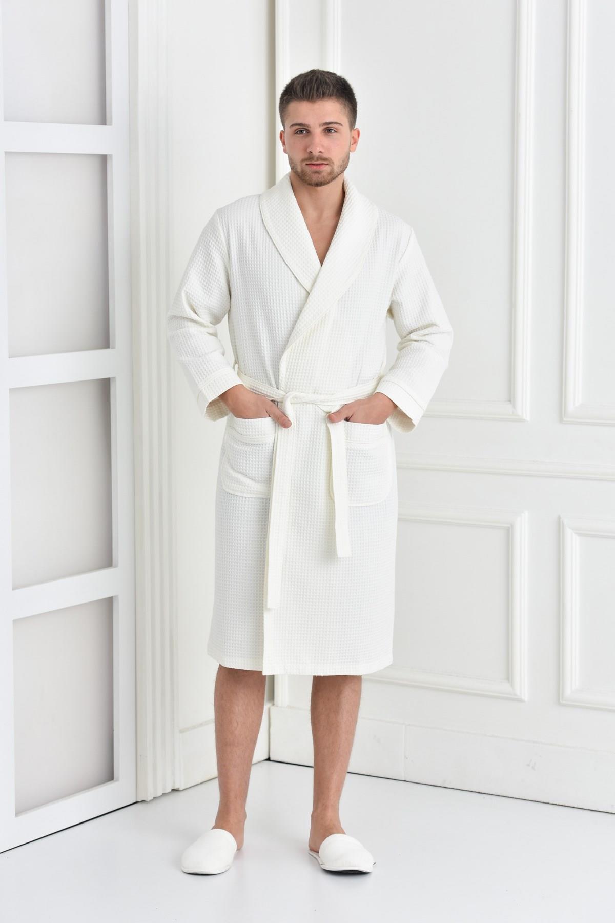 

Халат мужской Ecocotton EBRAFR белый L (доставка из-за рубежа), EBRAFR