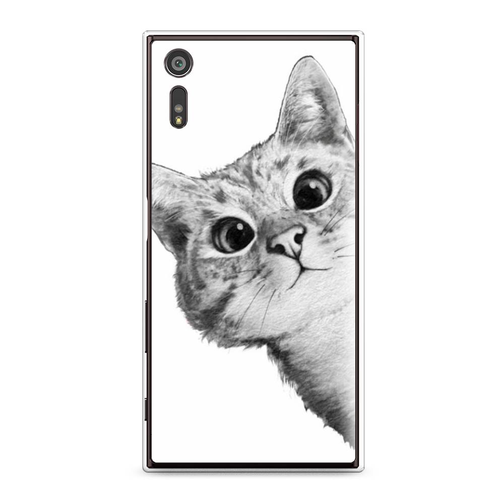 

Чехол Awog на Sony Xperia XZ "Кот рисунок черно-белый", Разноцветный, 51450-1
