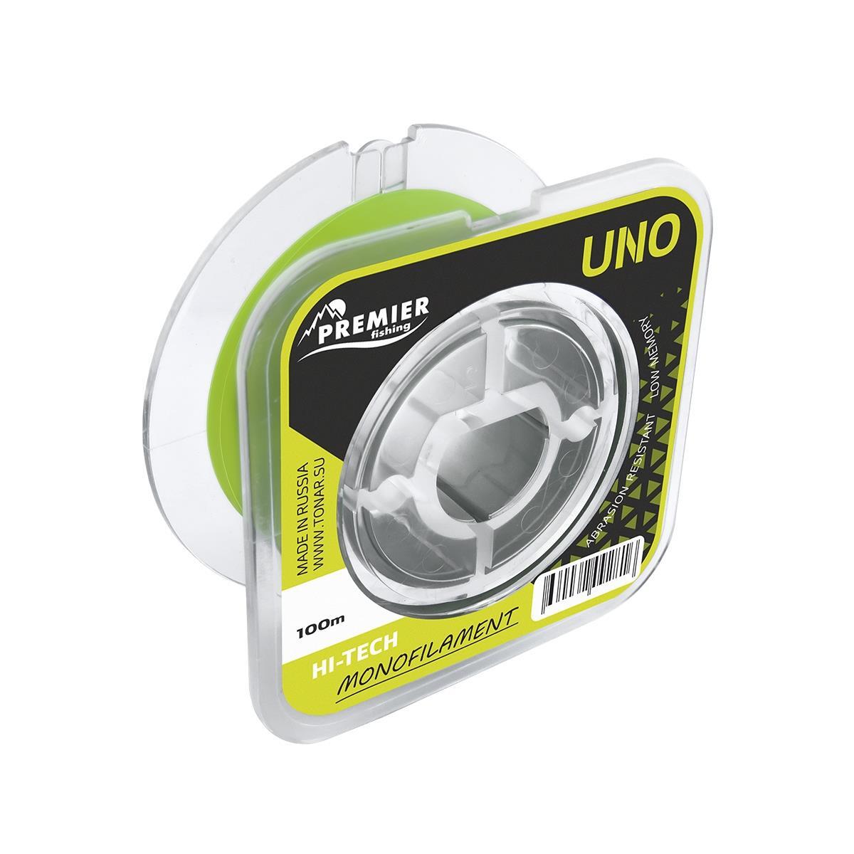 Леска UNO 0,45mm/100m F.Yellow Nylon PREMIER fishing (PR-U-Y-045-100)