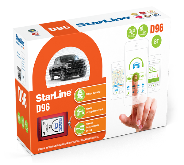 

Автосигнализация StarLine D96 BT 2CAN+2LIN GSM-GPS