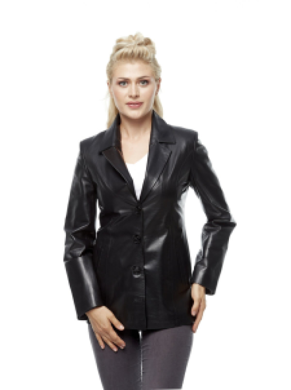 

Кожаная куртка женская Hodore H39-blazer черная L (доставка из-за рубежа), Черный, H39-blazer