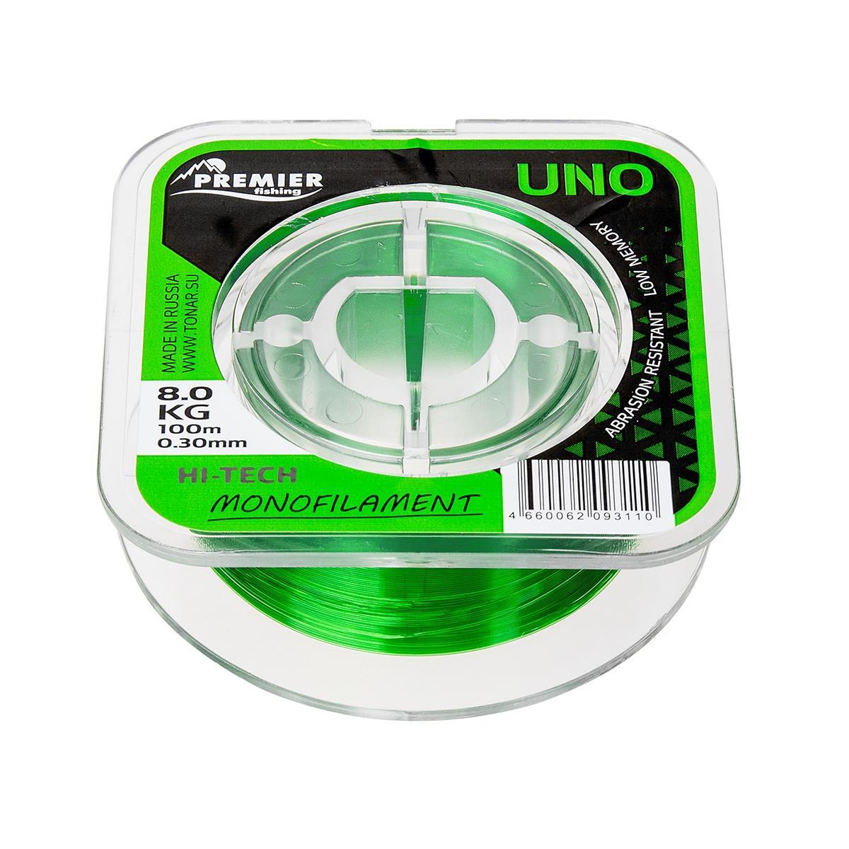 Леска UNO 0,30mm/100m Green Nylon (PR-U-G-030-100) Premier Fishing