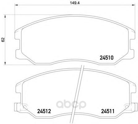 

Тормозные колодки Textar передние дисковые для Opel Antara/Chevrolet Captiva 06- 2451001