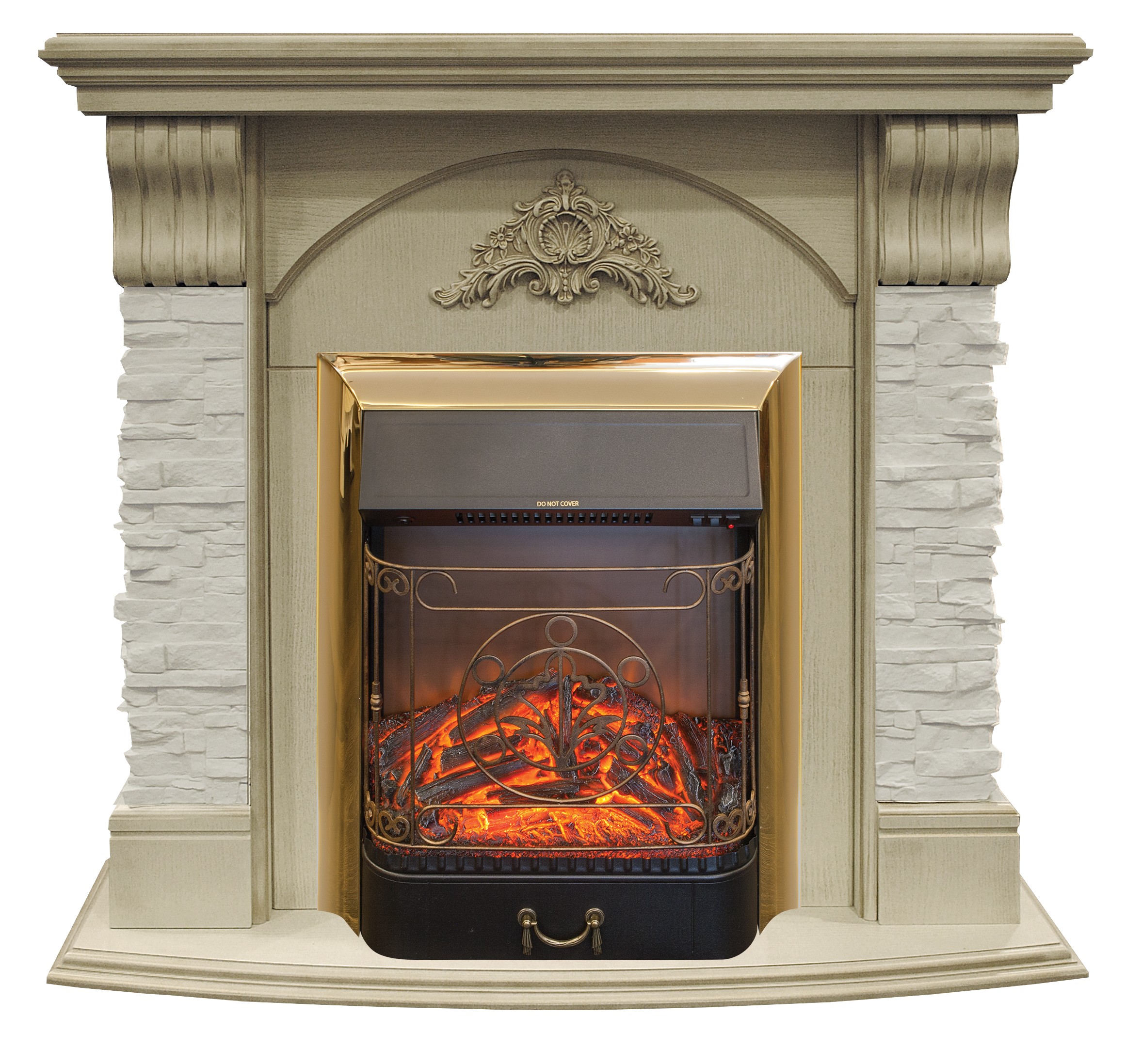 

Электрический камин RealFlame Athena WT с Majestic Lux black S, 305128