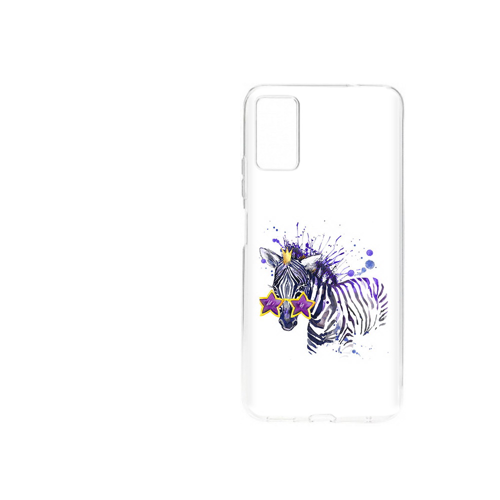 Чехол MyPads Tocco для ZTE Blade A71 (2021) акварельная зебра (PT226945.474.215)
